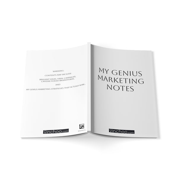 "My Genius Marketing Notes" A5 Softcover