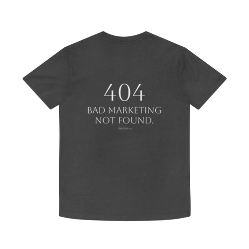 404 "Bad marketing not found." Tee