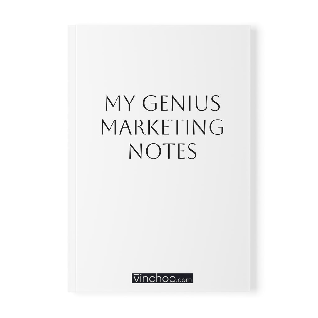 "My Genius Marketing Notes" A5 Softcover
